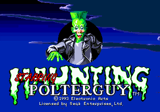 Haunting Starring Polterguy Title Screen